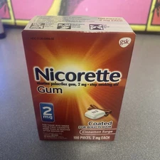 Nicorette 100-Pieces 2mg Nicotine Gum