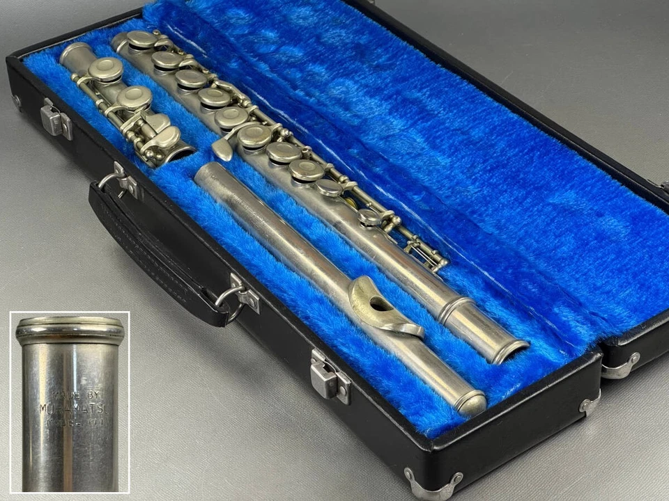 Flauta Muramatsu Modelo 111 Níquel Sólido Plata De Colección Años 60 con Estuche Japón Foto 2 de 4