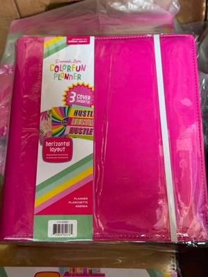 American Crafts Damask Love Colorfun Planner 8-1/2'' x9-1/2'' Pink Hustle 3562
