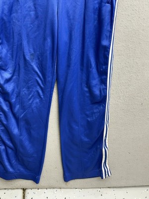 Vintage Adidas Track Pants Mens L Blue ATP Keyrolan Wide Leg Baggy