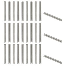 50 Pcs 3/32" x 1" (2.7mm x 25mm) Slotted Spring Pin Silver