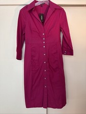 Express Shirt Dress Jewel Tone Magenta, 3/4 Length Sleeve, 6, NWT
