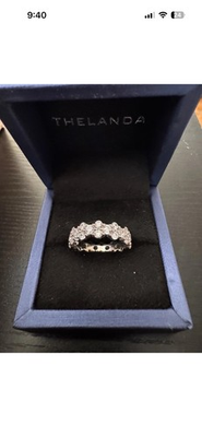 #ad White Ring From The Landa Jewelry Ring Collection Moissanite Stone $118.00