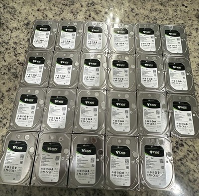 Lot (23) Seagate Exos 7E10 ST10000NM017B 10TB 7200 RPM 256MB Cache SATA 3.5'' New