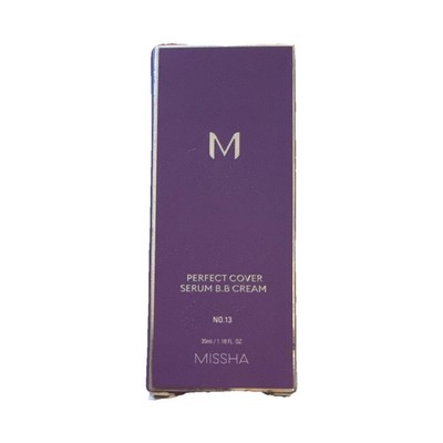 Missha Perfect Cover Serum BB Cream No. 13 Light Fair 35ml Long Lasting Glow