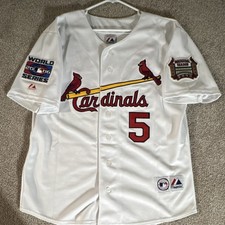 St. Louis Cardinals Albert Pujols 2006 World Series Jersey White Size L