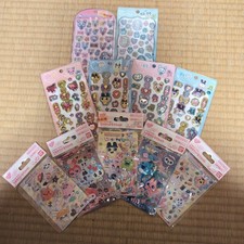 Tamagotchi Character Stickers Set, Puffy Drop Seals, Collectible, 14