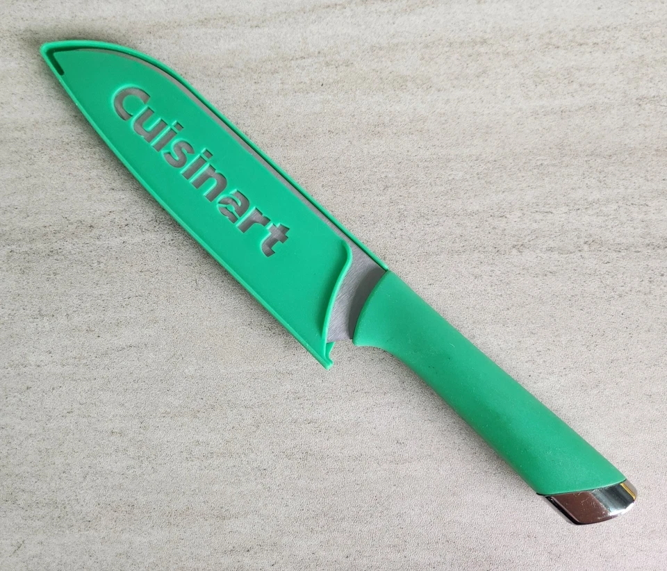 Juego de cuchillos de color Cuisinart - 3 cuchillos con fundas, Santoku, utilitario, pelar Foto 2 de 4