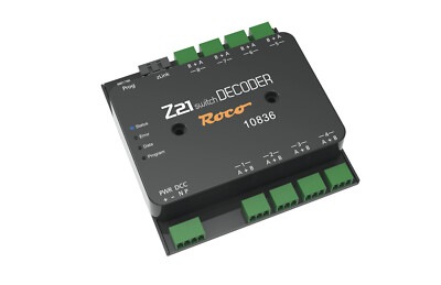 Roco 10836 Z21 DCC switch DECODER für Weichen oder andere Verbraucher NEU + OVP