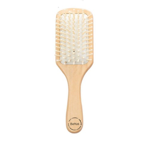 Natural Wooden Hair Brush with Bamboo Paddle, for Women, Men and Kids - Picture 1 of 10