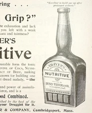 1895 Thayer's Nutritive Quack Medicine Victorian Stimulant Advertisement