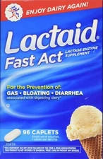 Lactaid-Fast Act Lactase Enzyme Supplement 96 Caplets