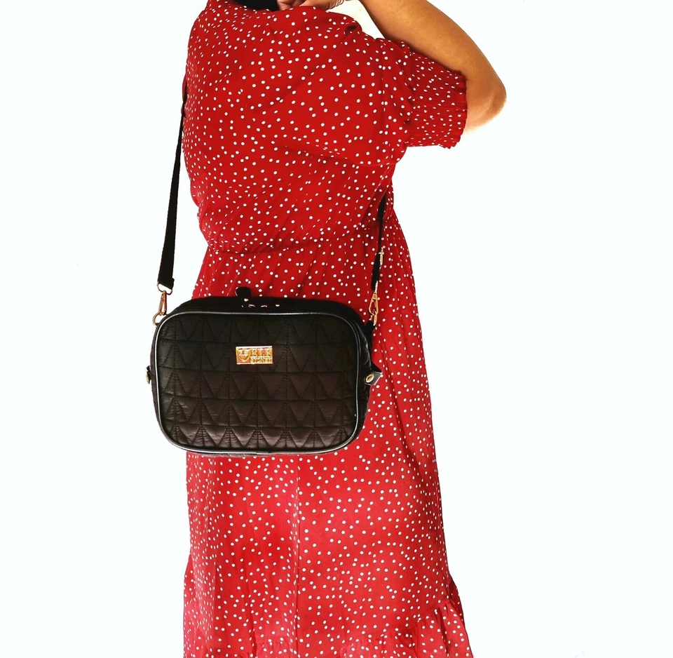 Сумка-клатч через плечо ELF Bella веганская кожа розовые подгузники для мамочек малышей - Изображение 2 из 4