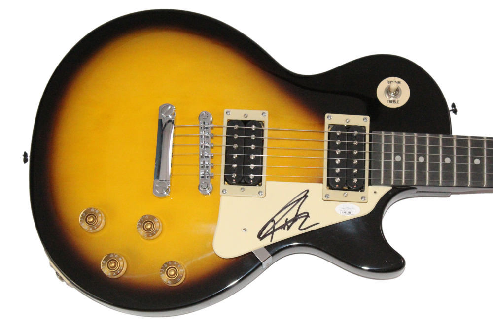 Richard Fortus Signed Autograph Gibson Epiphone Les Paul Guitar w