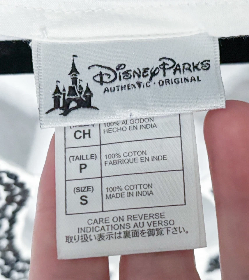 Camisa túnica Mickey Mouse escondida parques da Disney pequena camponesa boho diversão extravagante - Imagem 4 de 4