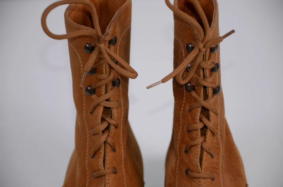 Botas Russell & Bromley London para mujer con puntera y cordones talla 37 marrón 6,5-7 EE. UU.  Foto 3 de 4