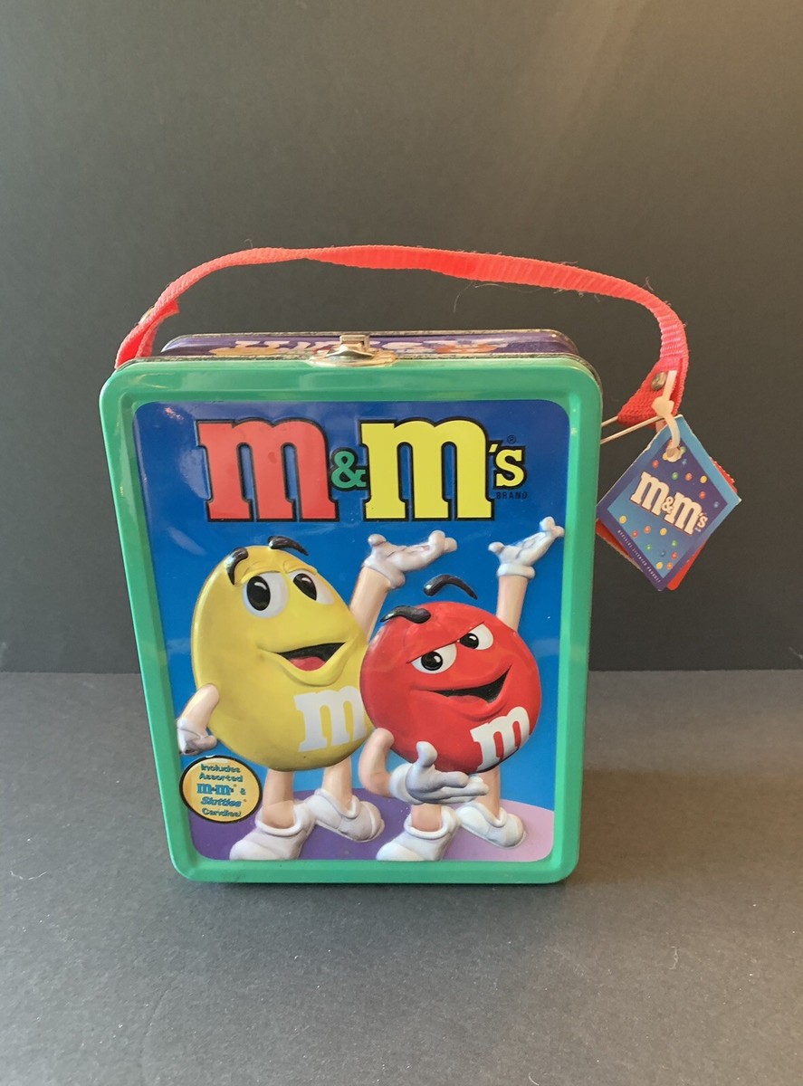 ま*ん様 15YEARS-ANNIVERSARY BOX-中古 M&M Through The Years Lunchbox Style Tin. New With Tags, No Candy