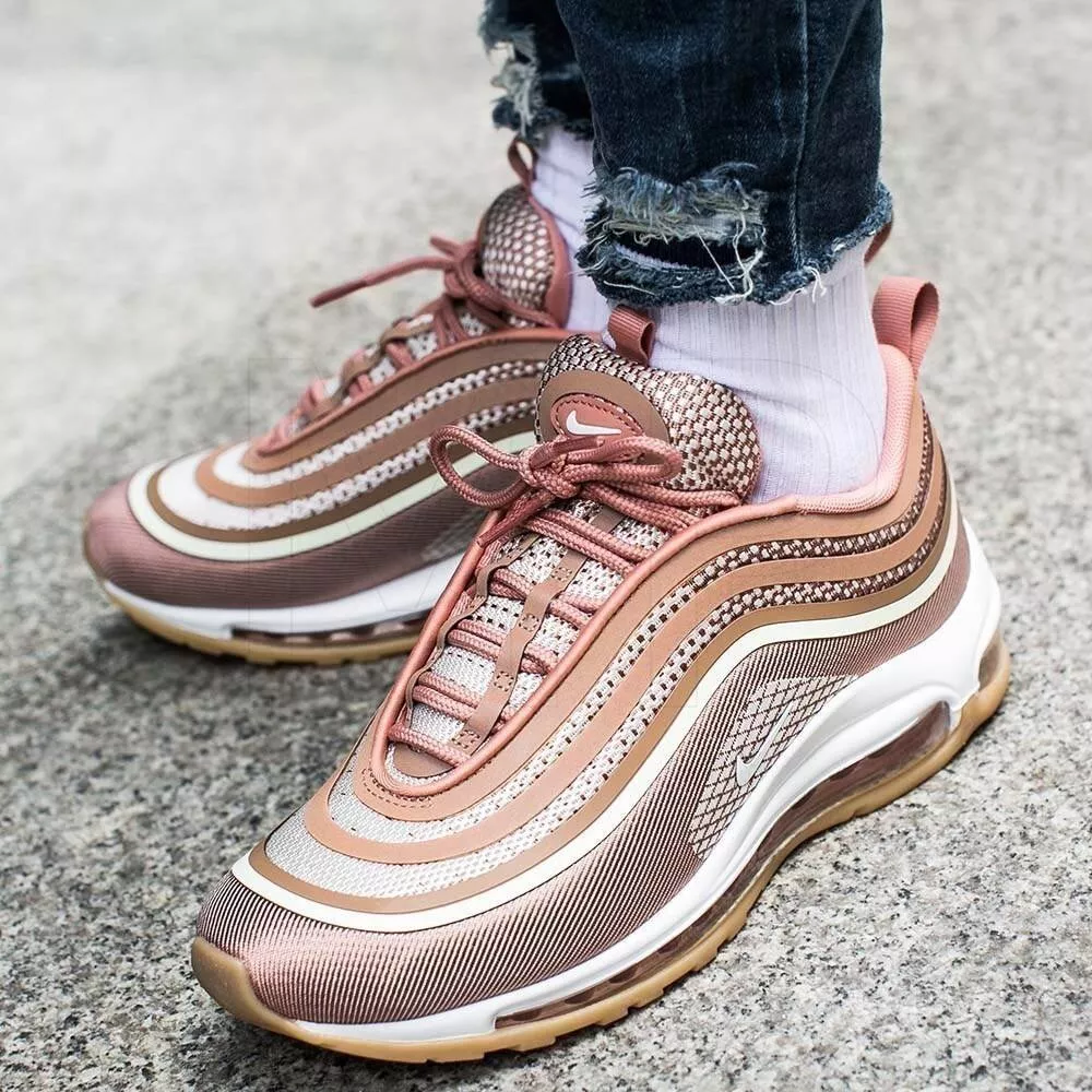 Nike rose cheap gold metallic air