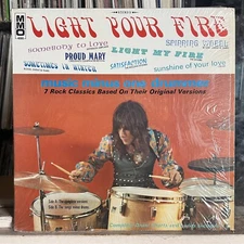 [ODDITIES/ROCK]~EXC LP~MUSIC MINUS ONE (DRUMMER)~Light Your Fire~{1971~MMO]