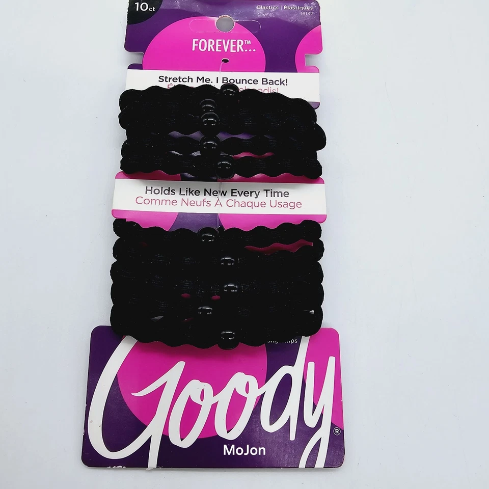 Lote de 3 Surtidos Goody Cabello Elástico Niños y Negro Sin Tacto + Forever Read Foto 4 de 4