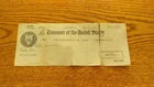 1939 TREASURER OF THE US WAR FINANCE CHECK US ARMY   MB/