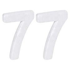 Foam Numbers 7 Numeral EPS White Polystyrene Number 100mm/4 Inch, Pack of 2