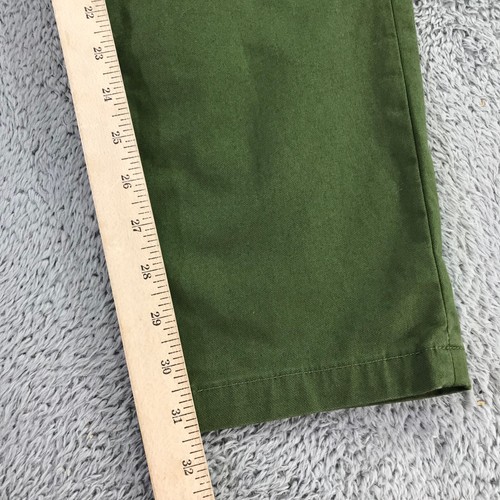 Pantalones SCOTCH & SODA Para Hombre 32x32 Stuart Calce Medio Verde Chino Pantalón Informal - Imagen 4 de 11
