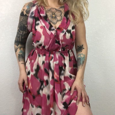 Ann Taylor Loft Hot Pink Dress Size 12 SKU 000233-2 – Designers On A Dime