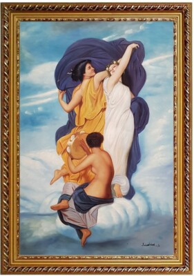 Gemälde erotischer Tanz, Adolphe Bouguereau, Erotik, ÖLBILD HANDGEMALT F:60x90cm
