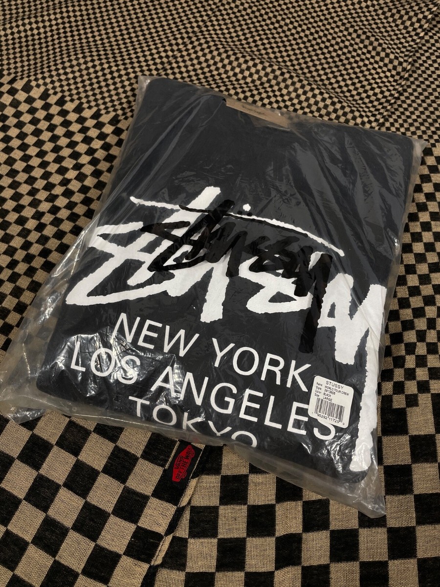 ★送料・関税込★Stussy★Stussy World Tour Crew Black 2022★ $_57.JPG?set_id=880000500F