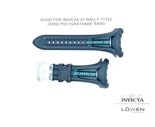 Authentic Invicta S1 Rally 11123 Black and Black & Polyurethane 26mm Watch Band