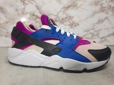 Nike Air Huarache Blue Jay 2017 Men's Purple White Shoes 318429-415 Size 8.5