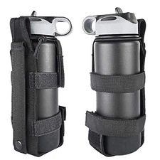 Tactical Molle Water Bottle Pouch Bag Kettle Holder Carrier Camping Hiking Bags
