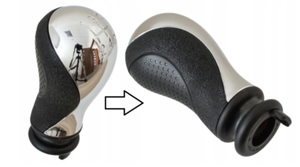 Oufflet De Levier De Vitesse En Vrai Cuir Noir Saab 9 3 Sport Sedan Coutures Personnaliser Peau Personnaliser