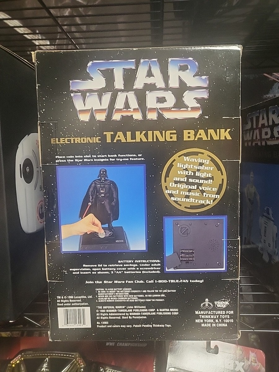 STAR WARS TALKING BANK【動作確認済】スターウォーズ 貯金箱 STAR WARS TALKING BANK【動作確認済】スターウォーズ 貯金箱
