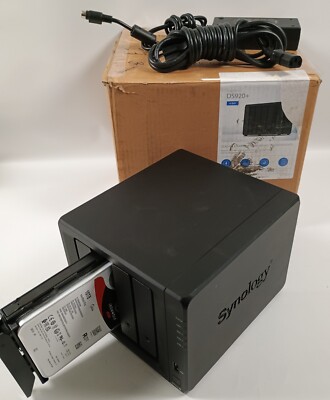 Synology 4 Bay DiskStation NAS DS920+ W/ 3/10TB HHD+8GB RAM +2 x