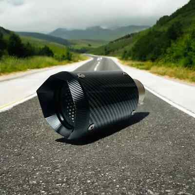 Austin Racing Sports Black Silencer For Sport Bike Universal Bike Part ...