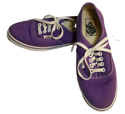 low top purple vans