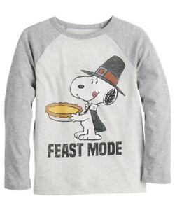 Snoopy Peanuts Woodstock Thanksgiving Holiday Turkey Toddler Shirt Girl 5T NEW