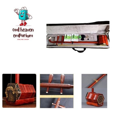 Musical Chinese Erhu 2 Stringed Chinese Rosewood Violin Fiddle Instrument Chi...