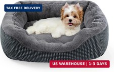 Dog Beds for Small Medium Dogs Washable, Calming Orthopedic Warming Soft