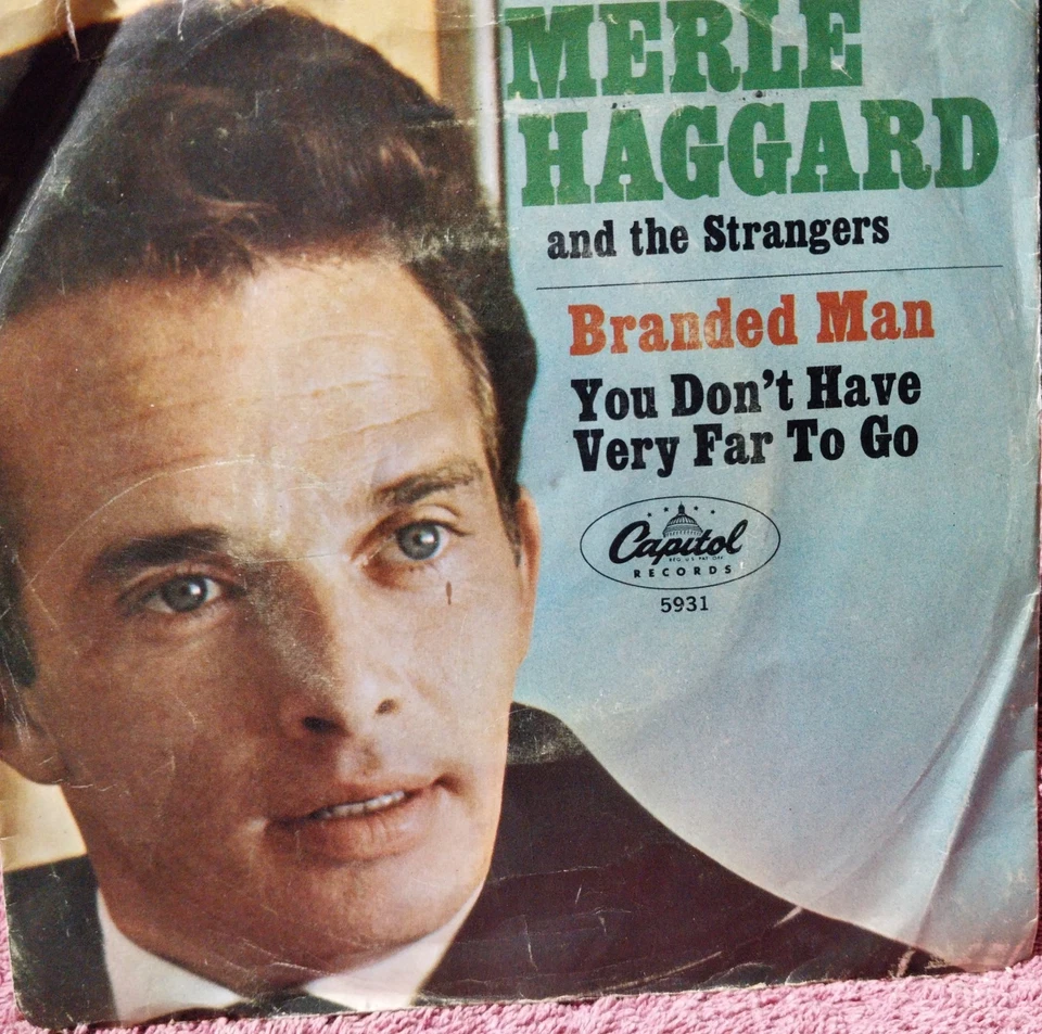 Merle Haggard 45 Vinyl Recording - Image 3 of 4