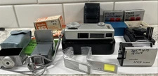 Vintage LOT Minolta 16 MG Camera -Filters, Flash, Baby BC- III Flash Many Access