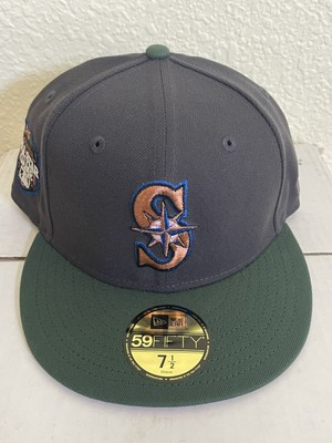 Seattle Mariners-New Era Hat Club Fitted Hat-Size 7 1/2-Gray 2023 ASG Patch
