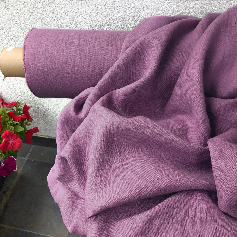 Peacock Blue Linen Fabric by the Yard – Material for Dresses & Crafts - Image 3 of 4