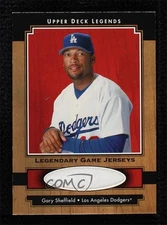 2001 Upper Deck Legends Legendary Game Jerseys Gary Sheffield #J-GS