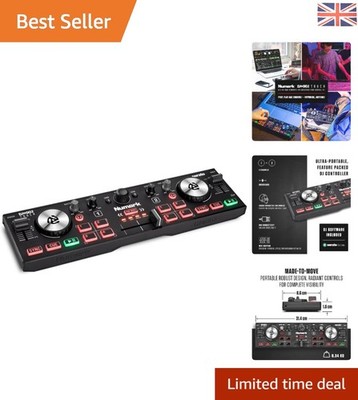 Serato DJ kompatibler DJ2GO2 Controller mit hintergrundbeleuchteten Reglern - Mix überall