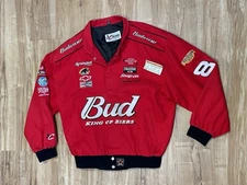 NASCAR Chase Authentics Dale Earnhardt Jr XL Bud King Beers Racing Jacket Ticket