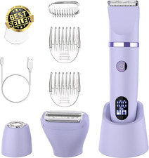 3-In-1 Electric Razor IPX7 Waterproof Bikini Trimmer Wet & Dry Use Painless Pers