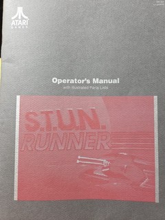 Arcade Manual/Schematics - 1989 Atari S.T.U.N. Runner Operator's Manual/Schems